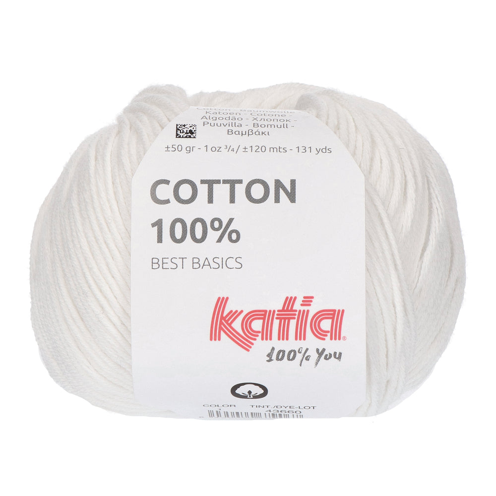 Katia Cotton 100% 001 Wit
