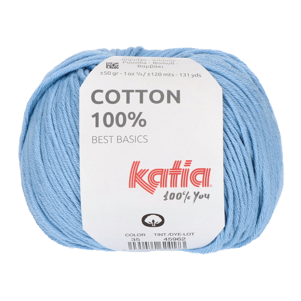 Katia Cotton 100% 035 Blauw