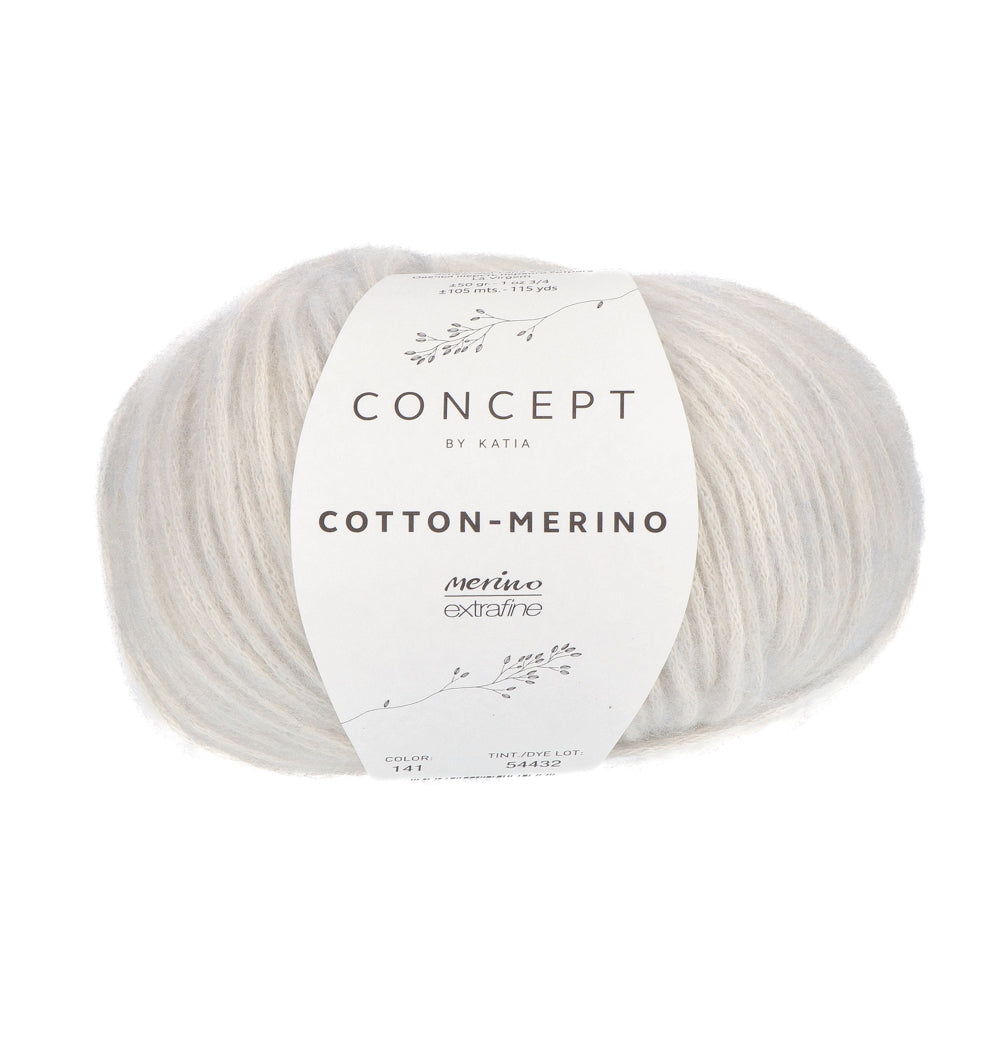 Katia Cotton-Merino 141 Blauwachtig grijs