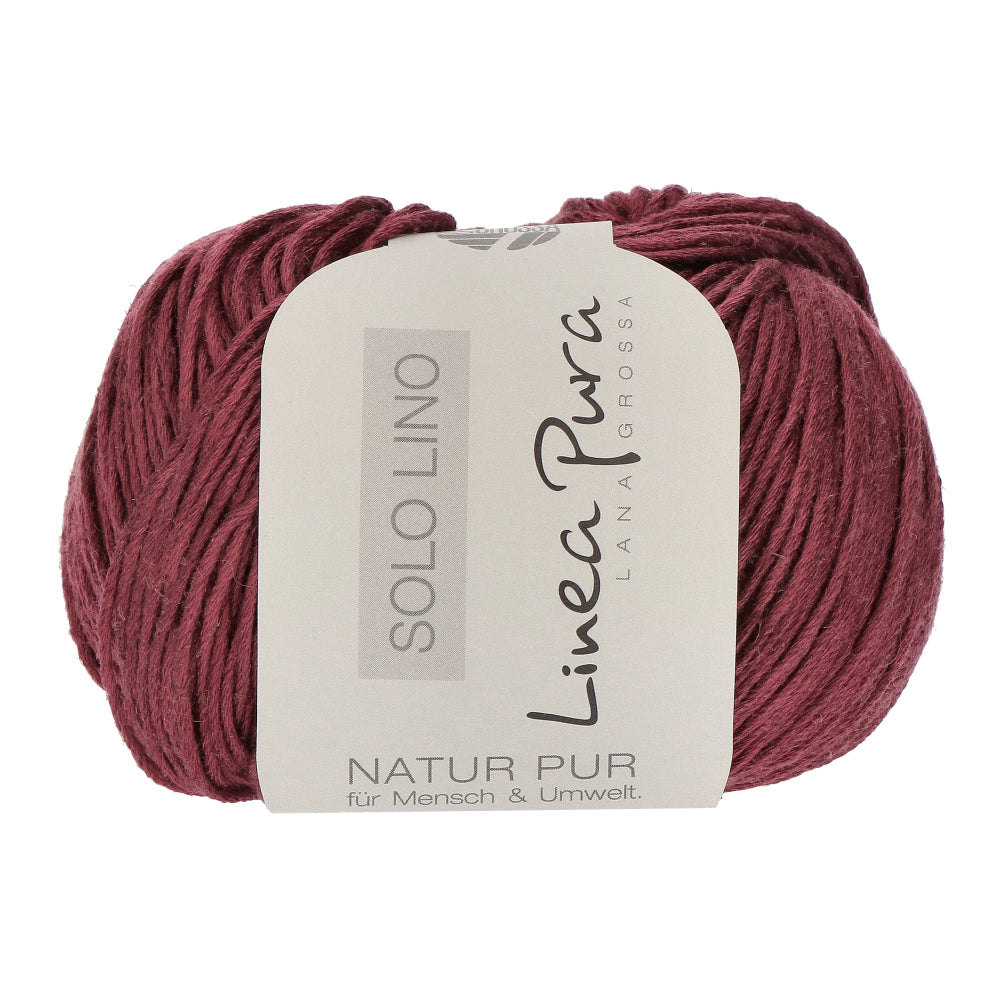 Lana Grossa Solo Lino 059 Antiek Rood