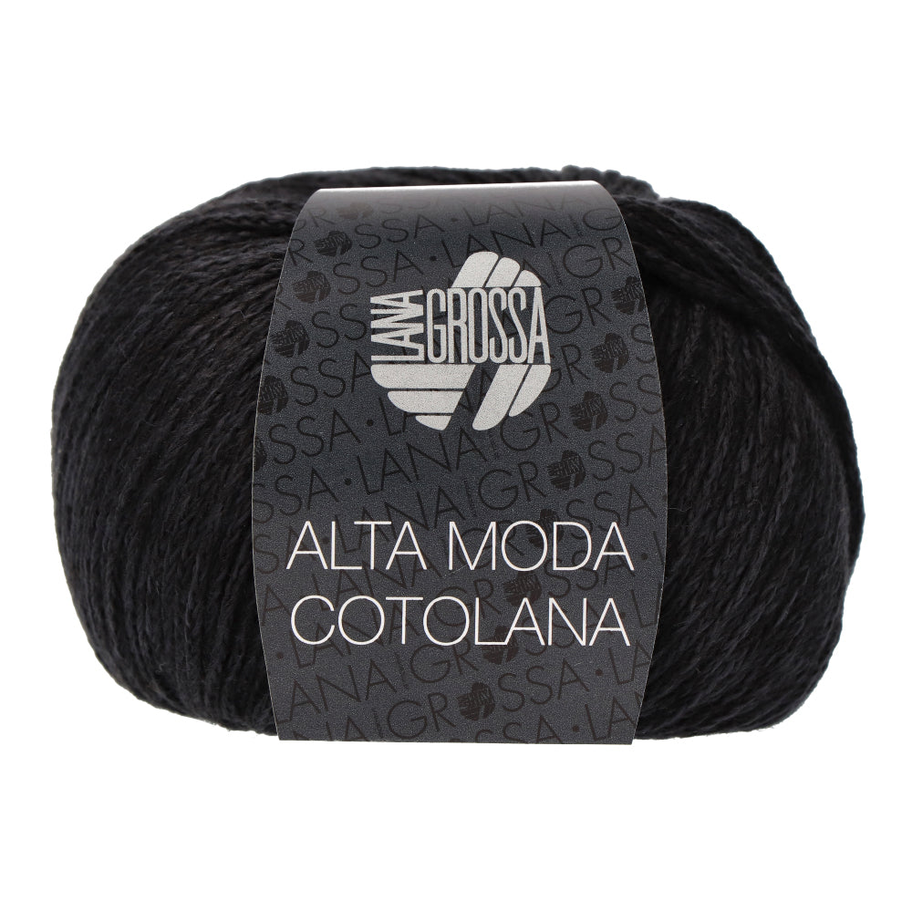 Lana Grossa Alta Moda Cotolana 017 Zwart