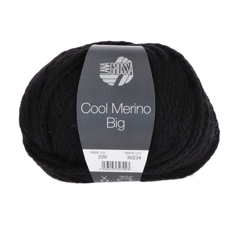 Lana Grossa Cool Merino Big 220 Zwart