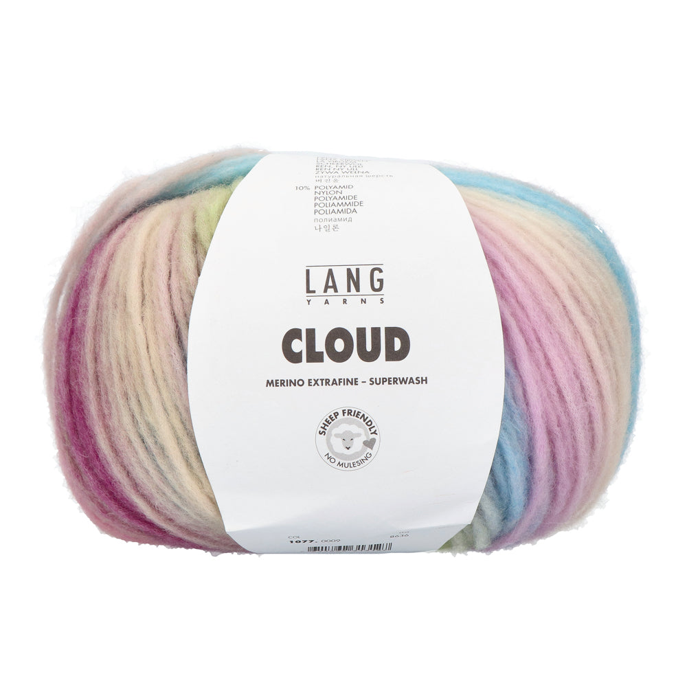 Lang Yarns Cloud 009 Lila/Groen/Blauw