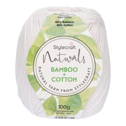 Stylecraft Naturals - Bamboo + Cotton DK 7127 Chalk
