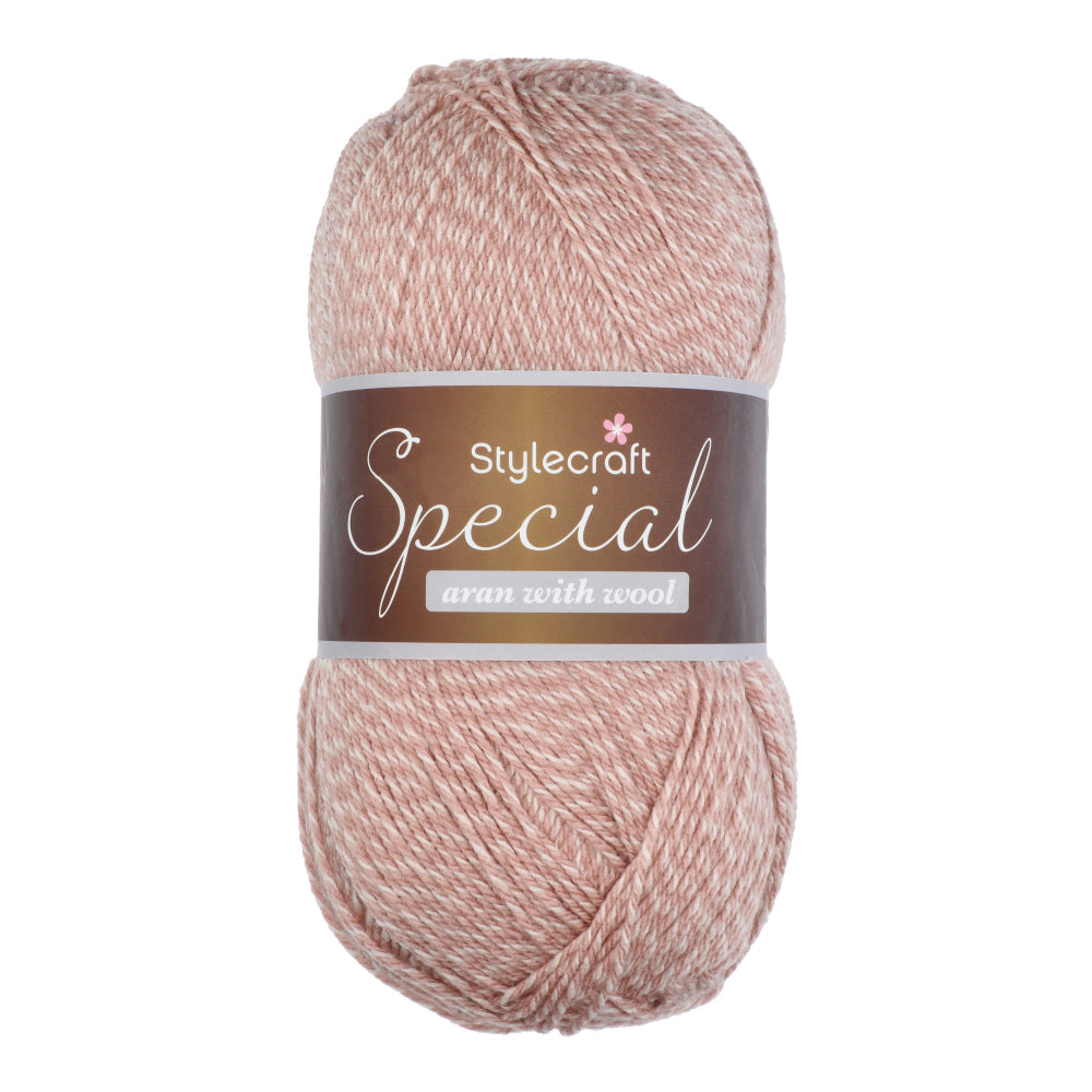 Stylecraft Special Aran with Wool - Marl shades 7042 Pink Marl