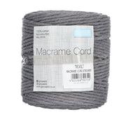 Trimits Macramé Cord Cotton 87m x 4mm 10 Slate Grey