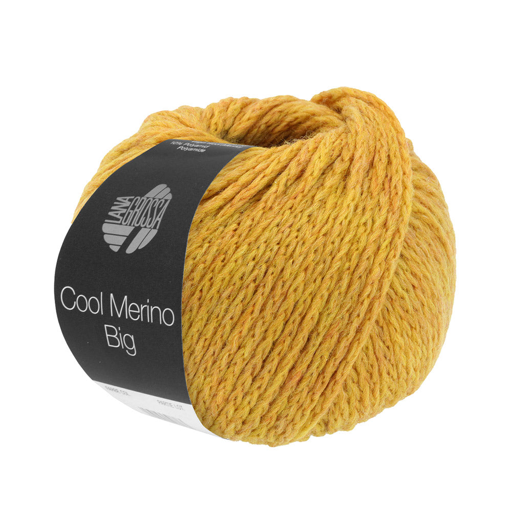 Bol Lana Grossa Cool Merino Big in kleur 214 Goudgeel