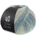 Lana Grossa Cosy Socks Dream 256 Middel-/Donker-/Blauwgrijs/Greige/Taupe/Grijsbruin