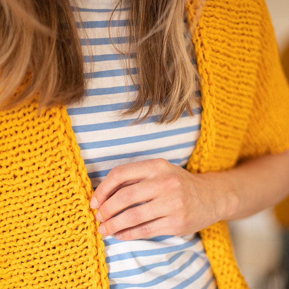 Cotton tube damesvest breipakket — gemaakt met Cotton Tube Damesvest Breipakket