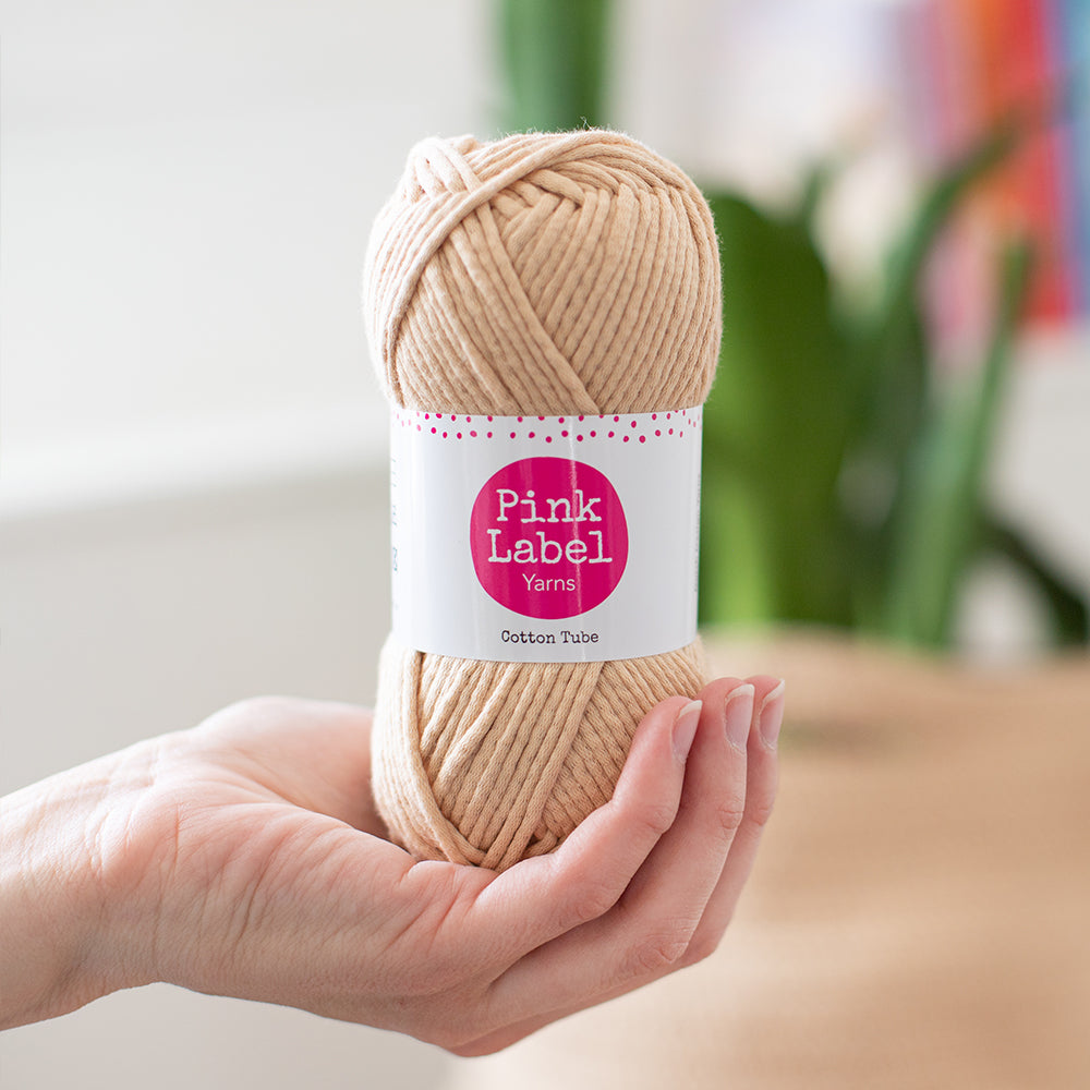 Mand — gemaakt met Cotton Tube Tas/Mand Haakpakket (2)