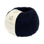 Lana Grossa Cotton Wool 006 Nacht Blauw