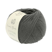 Lana Grossa Cotton Wool 007 Donkergrijs