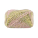 Lana Grossa Cottonhair 108 Vanille/roze/oudroze/donker olijfgroen/limoengroen