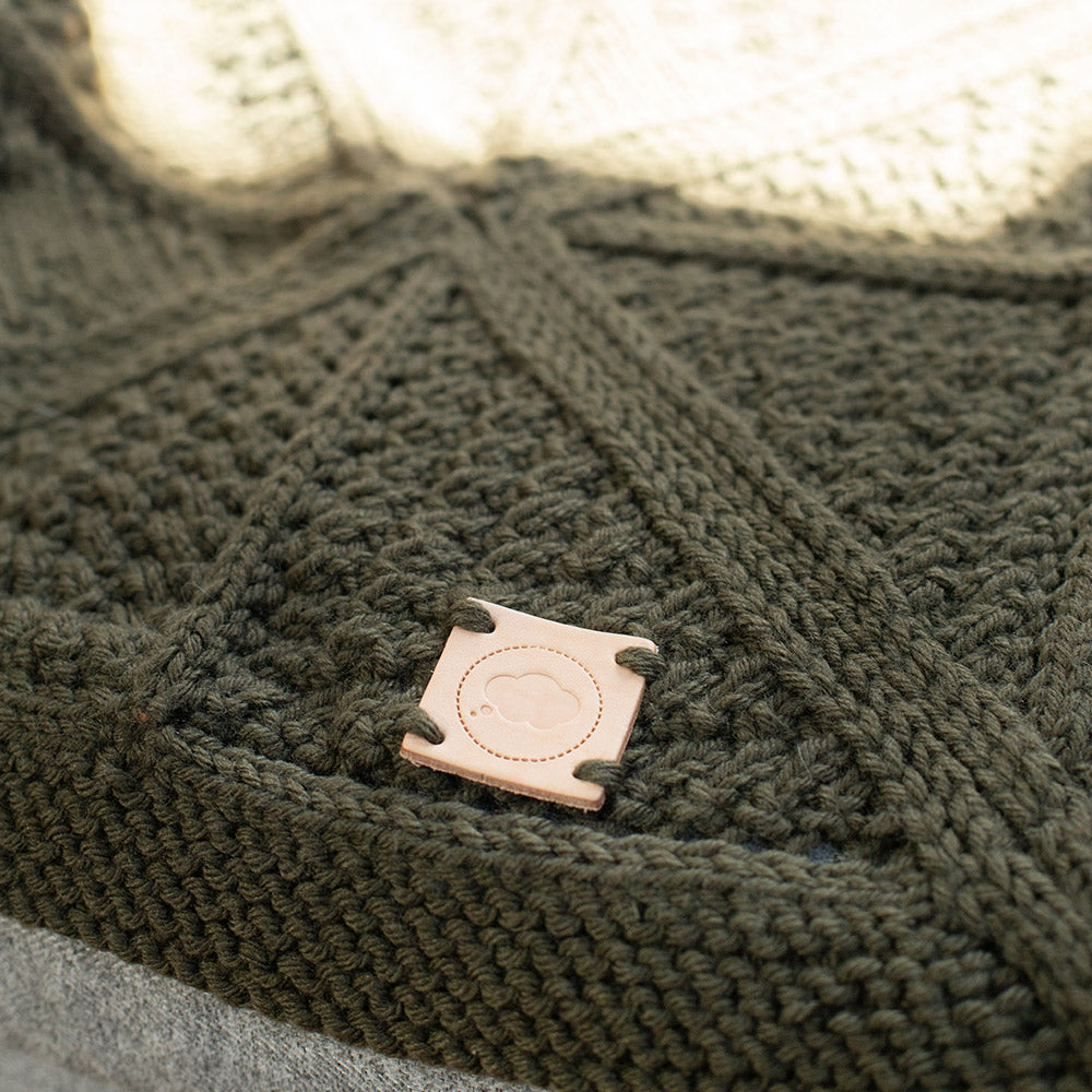 Khaki — gemaakt met Droomdeken 8.0 KAL (breien) Yarn and Colors Happy (4)