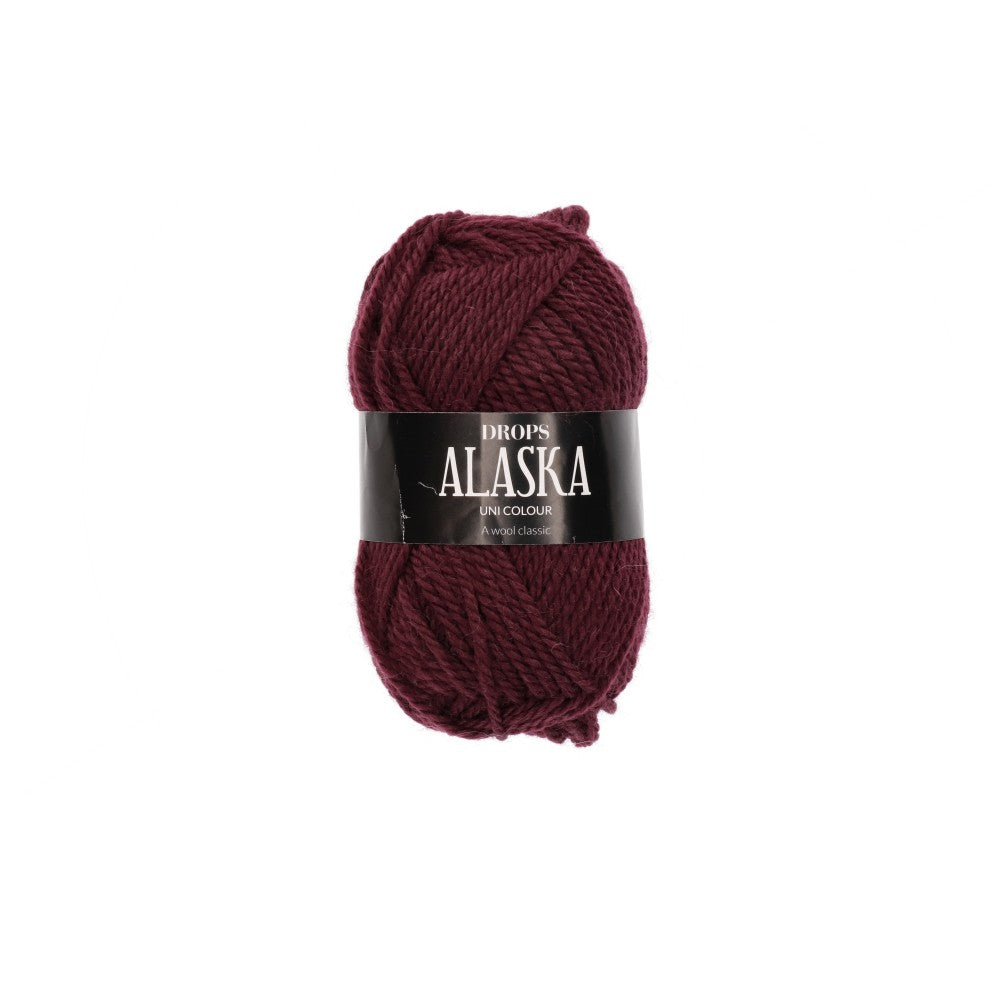 Drops Alaska Uni Colour 081 Pruimenwijn