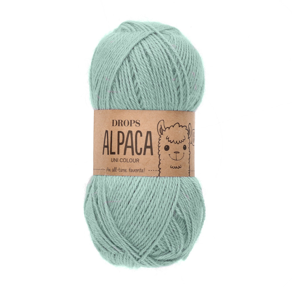 Drops Alpaca Uni Colour 9037 Licht Zeegroen