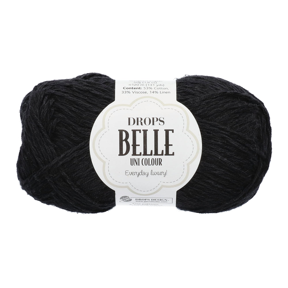 Drops Belle Uni Colour 08 Zwart
