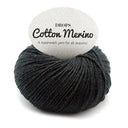 DROPS Cotton Merino Uni Colour 02 Zwart