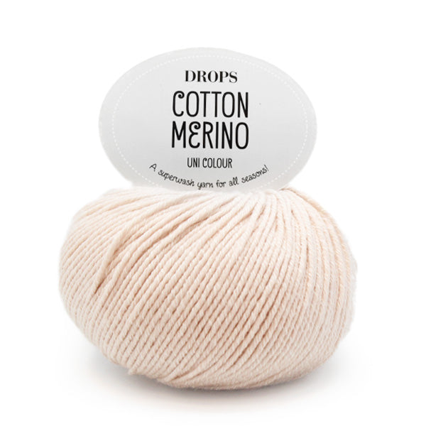 Drops Cotton Merino Uni Colour 28 Poeder