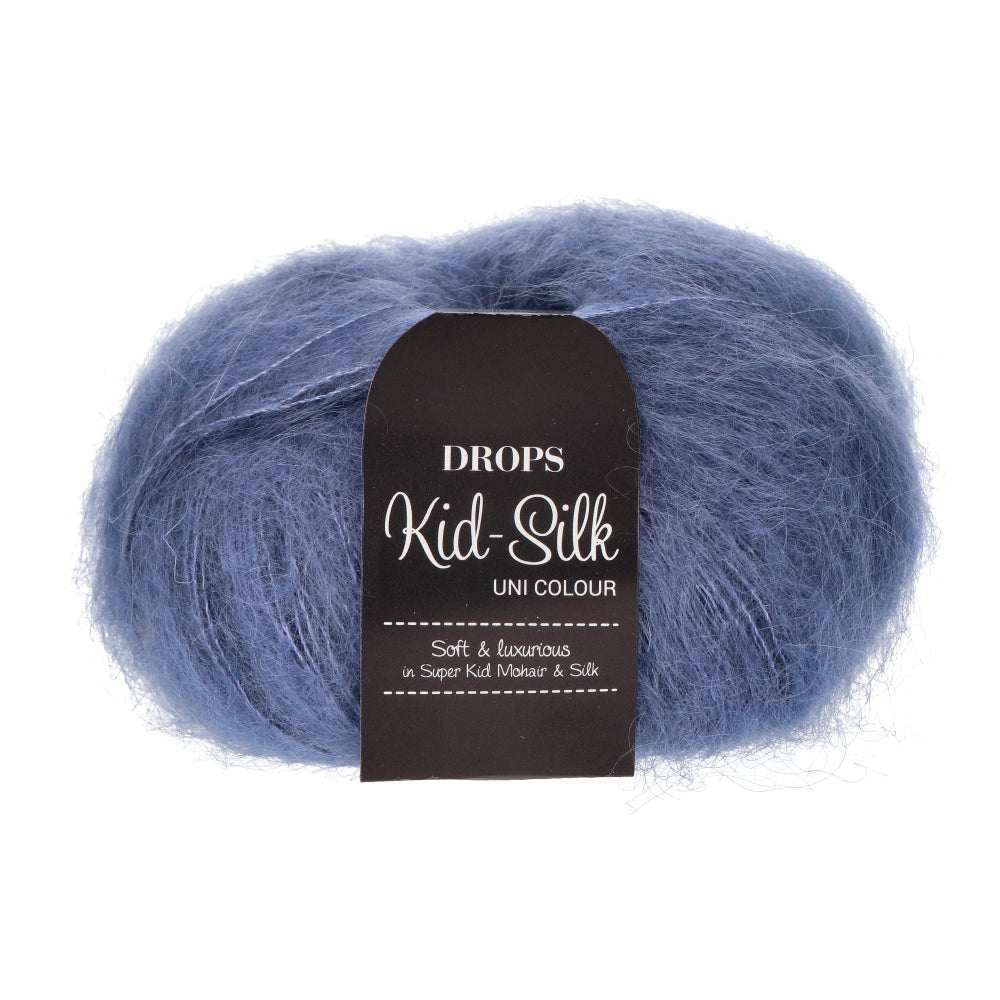 Drops Kid-Silk Uni Colour 039 Stormblauw