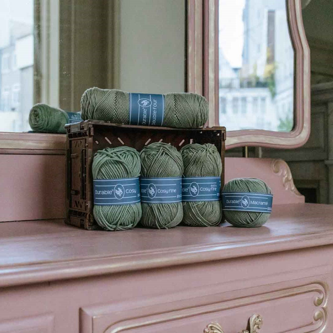 Combi nieuwekleuren — gemaakt met Durable Cosy Nieuwe Kleuren Garenpakket