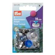 Prym Stofknopen met Matrijs Zilver 11 mm