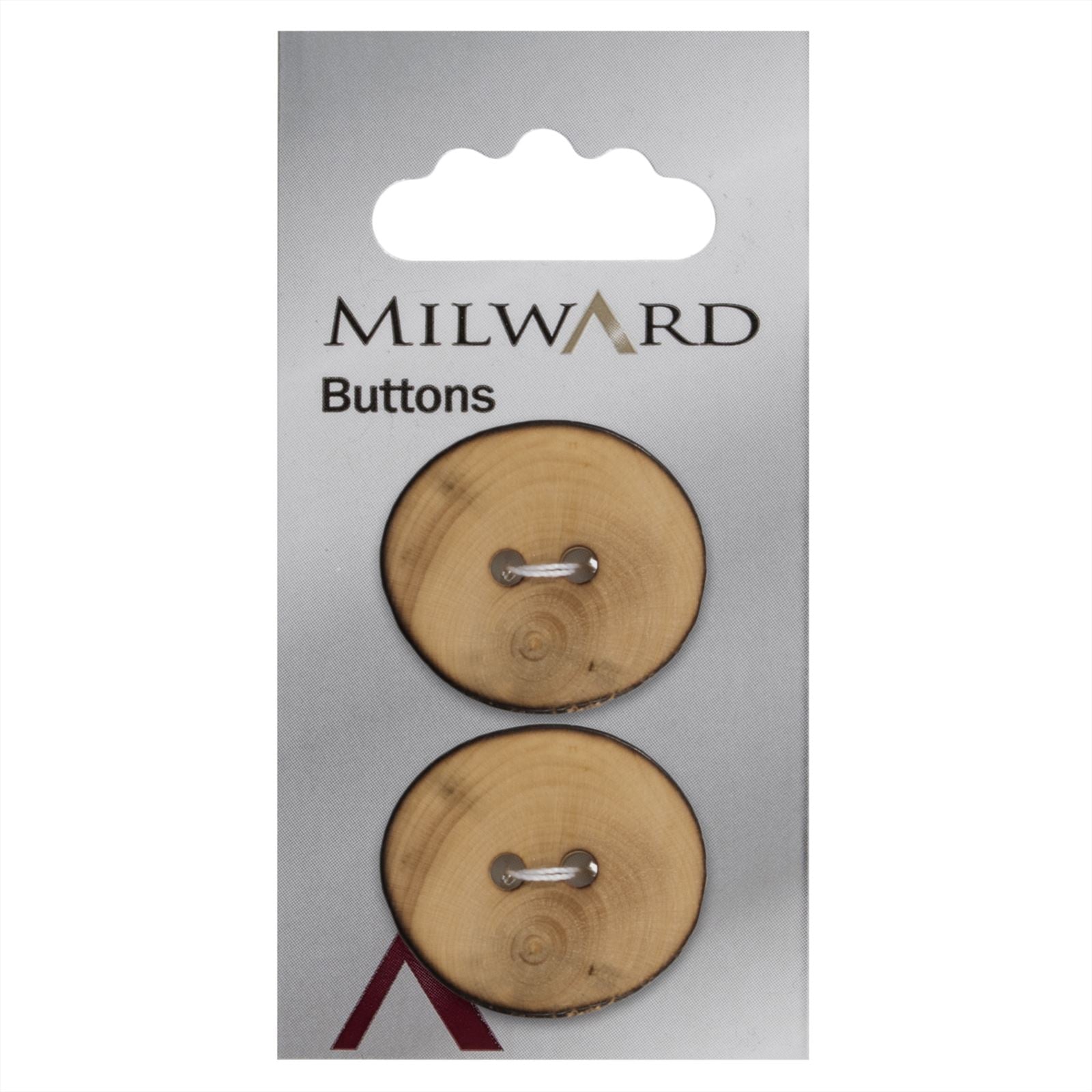 Milward Fantasievorm Knoop Hout 25mm (2 stuks)