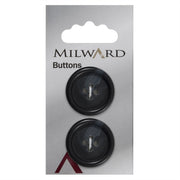 Milward Knoop Zwart/Blauw 25mm (2 stuks)