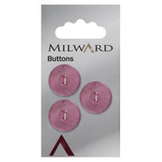 Milward Roze Glanzende Knoop 17mm (3 stuks)