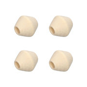 Rico Macramé Houten Kralen 30x30mm Natural - 4 stuks