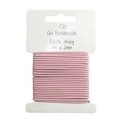 Go Handmade Elastisch Koord 5 m x 2 mm Vintage Rose