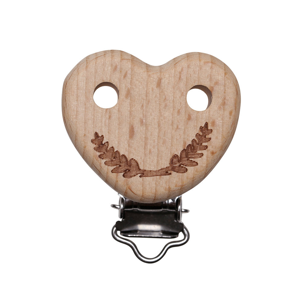 Go Handmade Houten Speenclip Hart