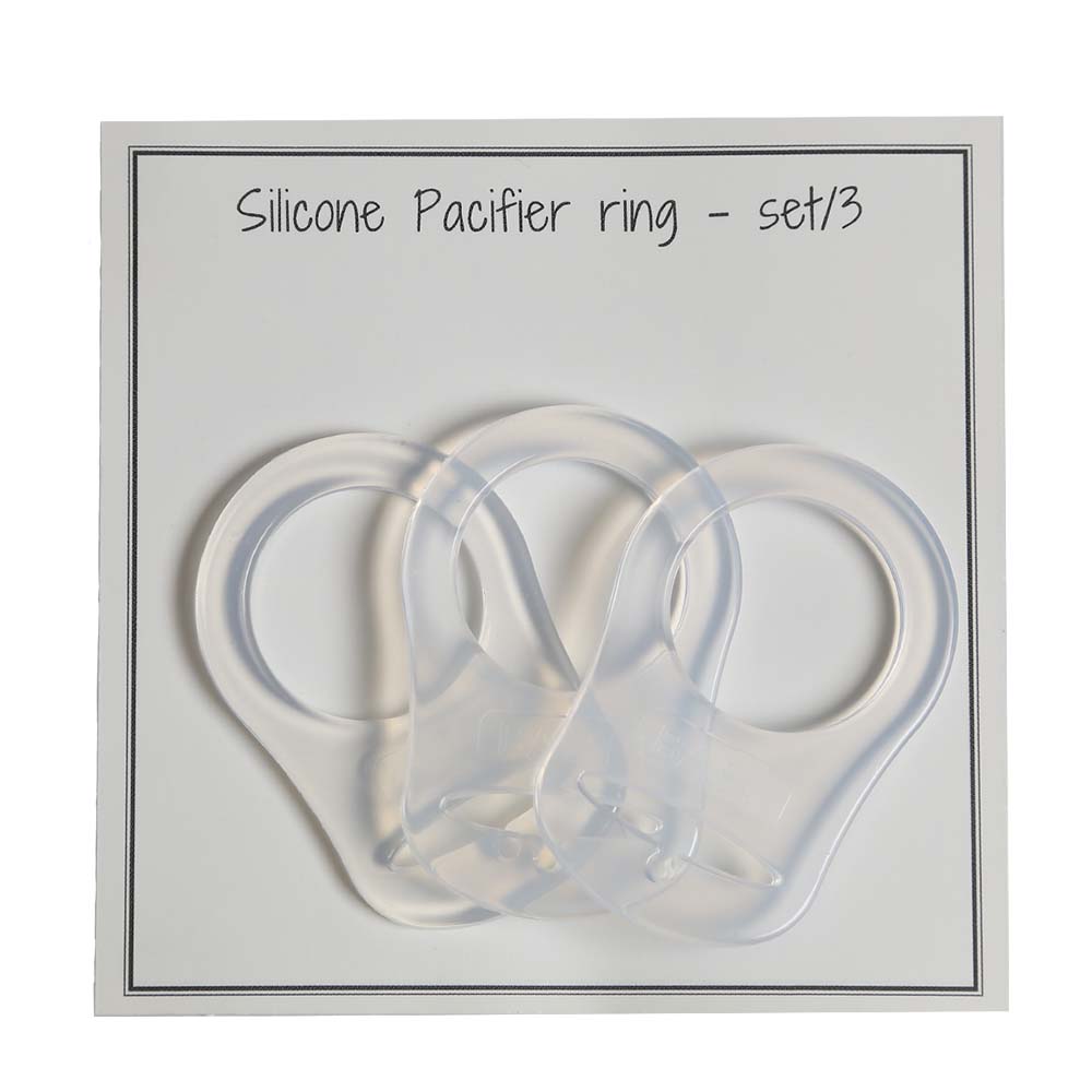 Go Handmade Siliconen Fopspeen Ringen 14 Transparant
