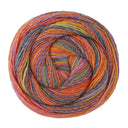 Lana Grossa Gomitolo Disegno 523 Lila/Pistache/Roze/Roodoranje/Oranje/Petrol/Jeansblauw