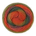 Lana Grossa Gomitolo Gala 4037 Rood/Tomaat/Fuchsia/Donkergroen/-olijf/Lichtolijf/Bruin