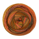 Lana Grossa Gomitolo Gala 4046 Oranje/Nougat/Oker/Licht-/Donkerolijf/Groenbruin/Grijsrood