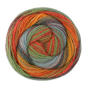 Lana Grossa Gomitolo Modo 625 Grijsrood/Rood/Oranje/Saffraangeel/Kaki/Lichtgrijs/Grijsblauw/Grijsgroen/Olijf - bol garen