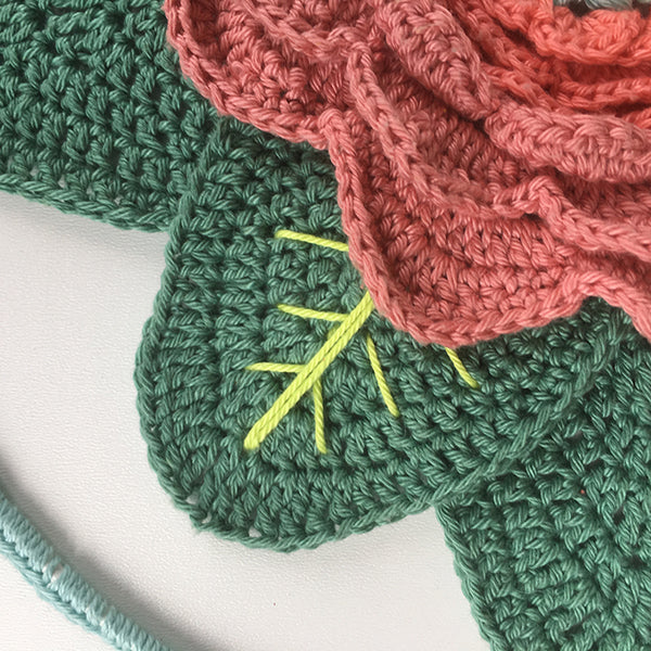 Detailfoto — gemaakt met Haakpatroon Flower Mandala (2)