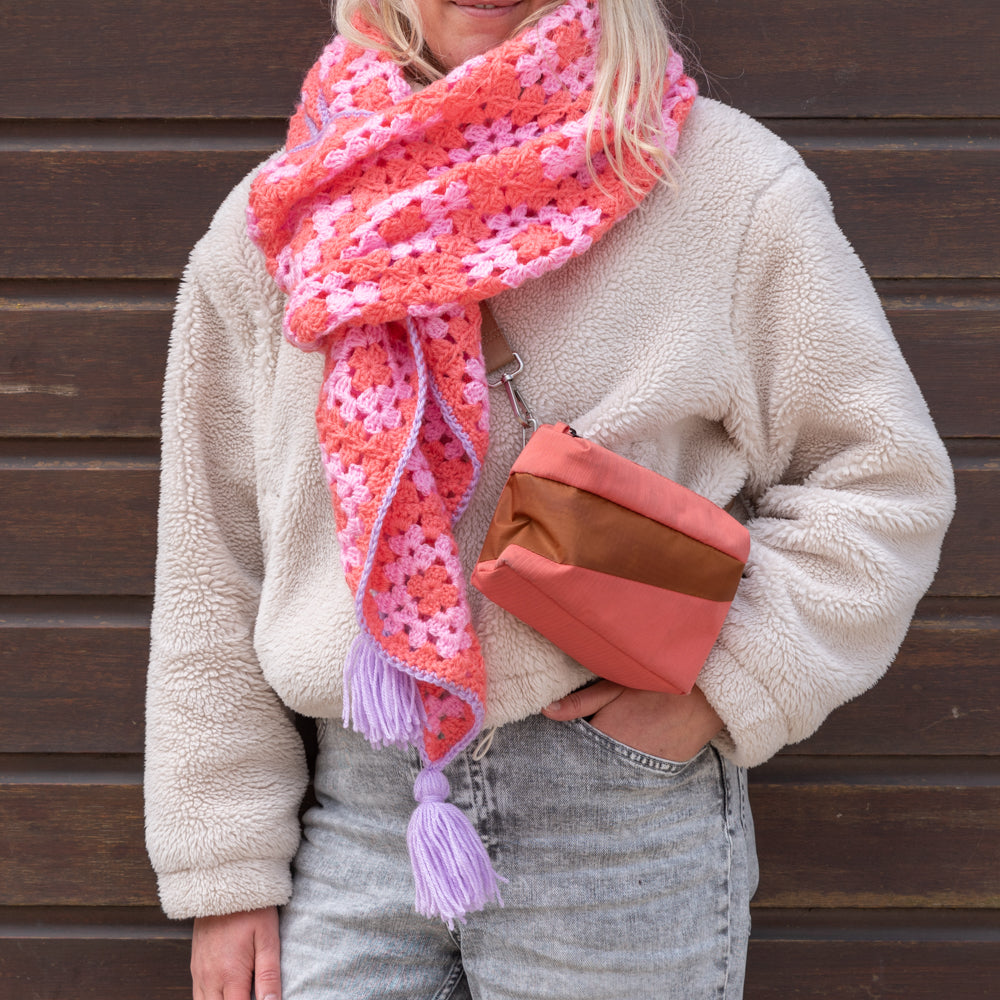Grannys shawl — gemaakt met Haakpatroon Granny’s Shawl