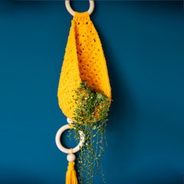 Boho — gemaakt met Haakpatroon Homedeco Plantenhanger (Digital)
