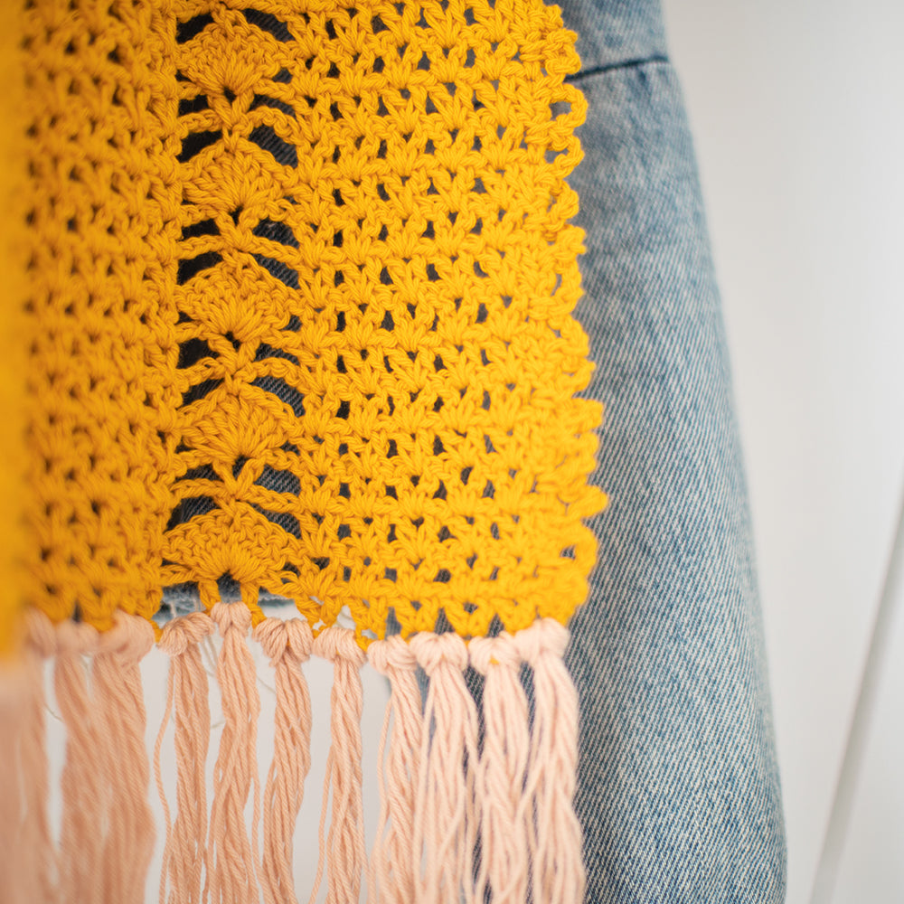 Sjaal — gemaakt met Haakpatroon Organic Cotton Sjaal (2)