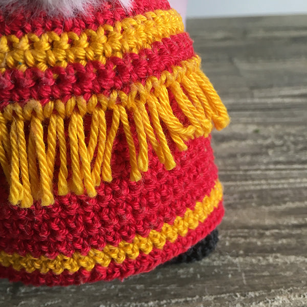 Detailfoto — gemaakt met Haakpatroon Sinterklaas Knuffel