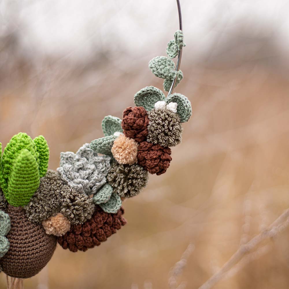 Winterkrans — gemaakt met Haakpatroon Winterkrans (Digital) (3)