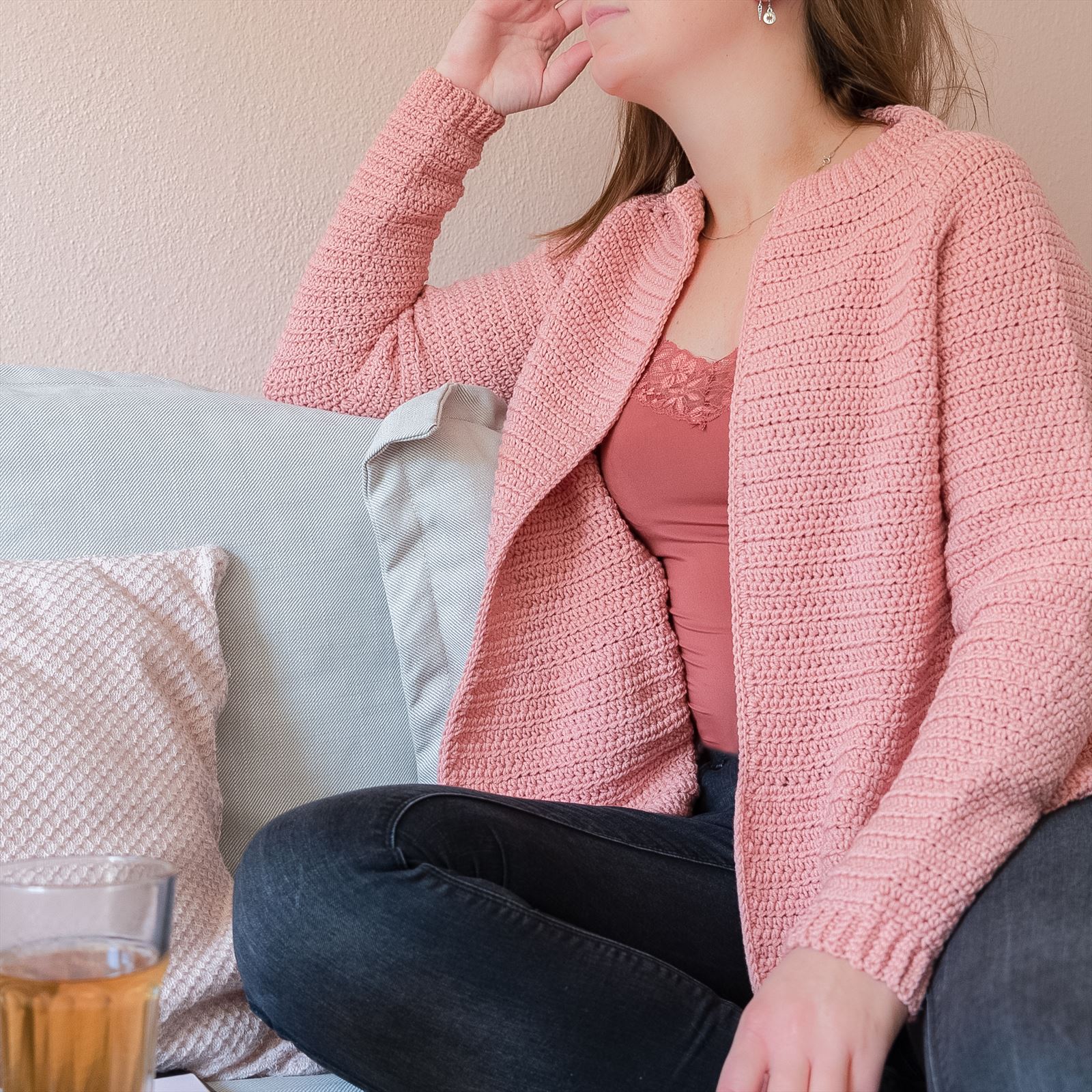 Haakpatroon Yarn and Colors Afternoon Tea Cardigan (Digital)