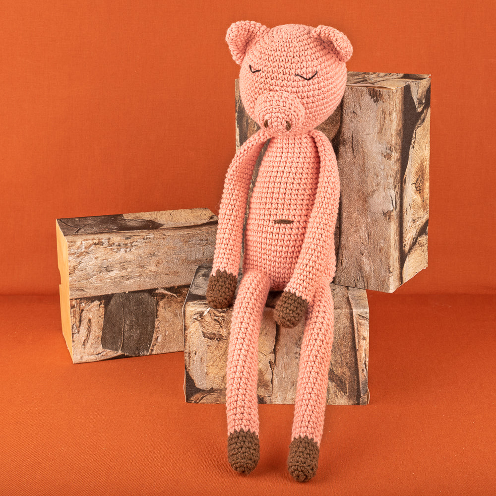 Patty pig — gemaakt met Haakpatroon Yarn and Colors Patty Pig (Digital)