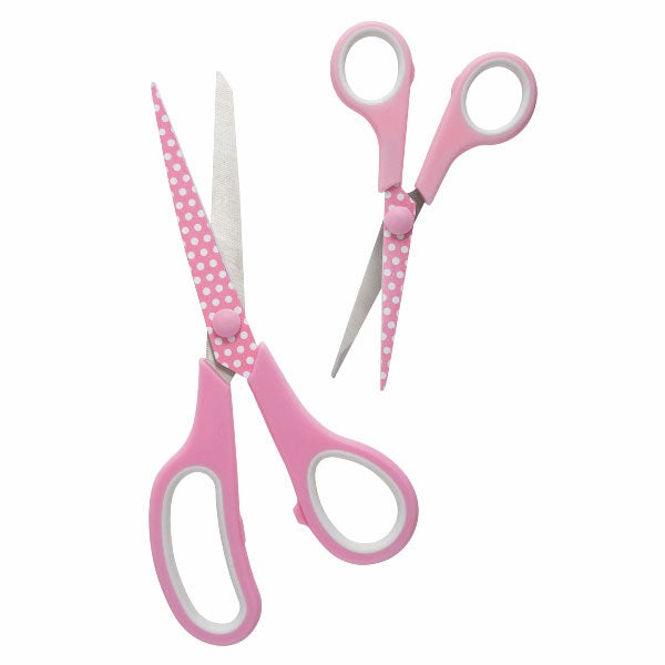 Hemline set stoffenschaar pink — gemaakt met Hemline Set Stoffenschaar (21cm) & Borduurschaar (13,5cm) Pink