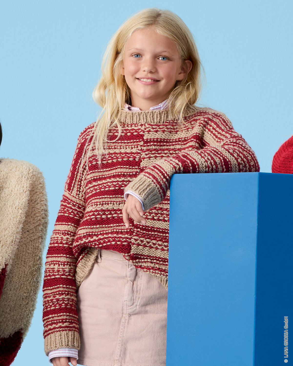 Lana Grossa Kids Nr. 15 model 3 - trui met Cool Merino Big - sfeerfoto 8