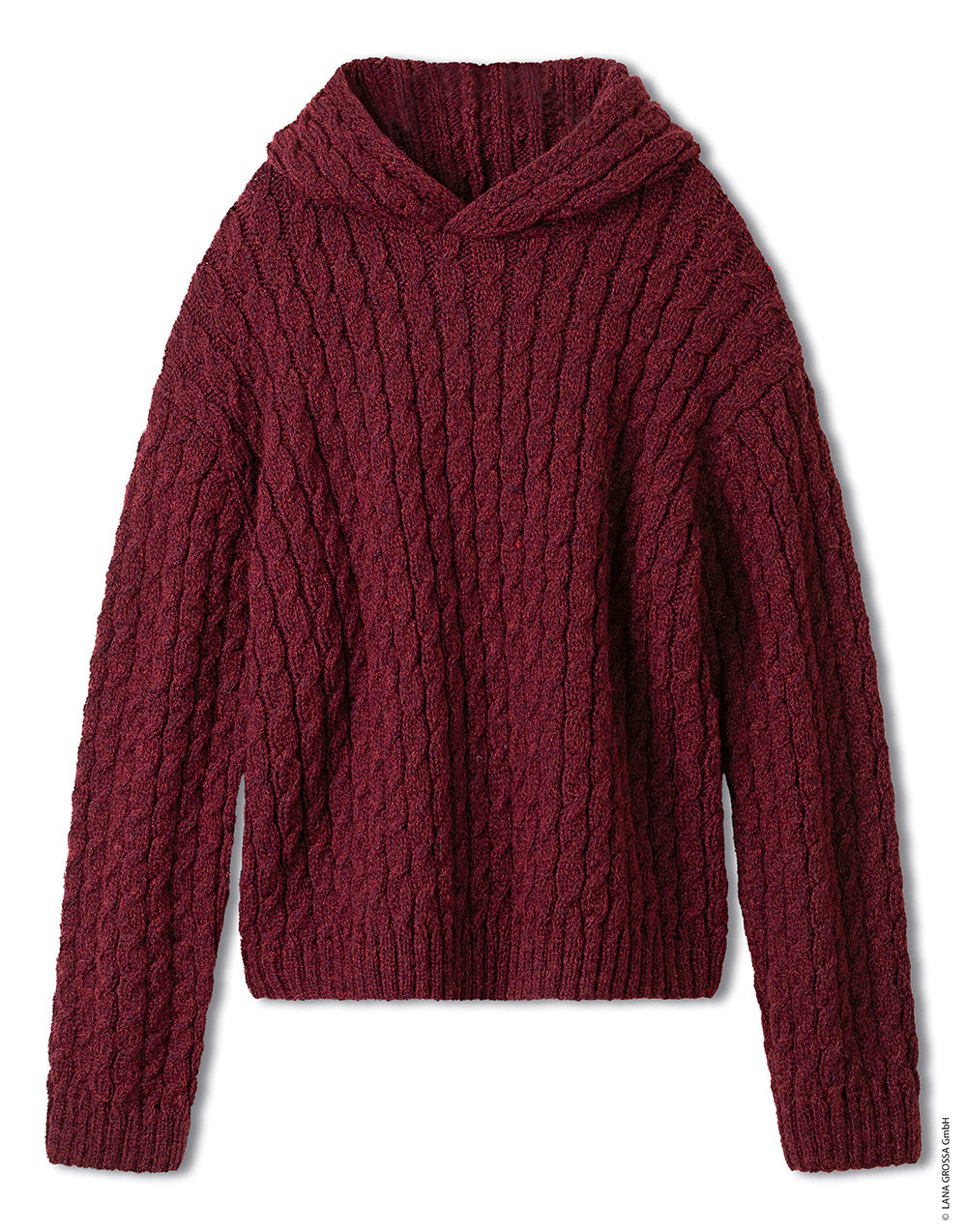 Productfoto van hoodie gemaakt met Lana Grossa Alta Moda Alpaca - Classici 31 model 01