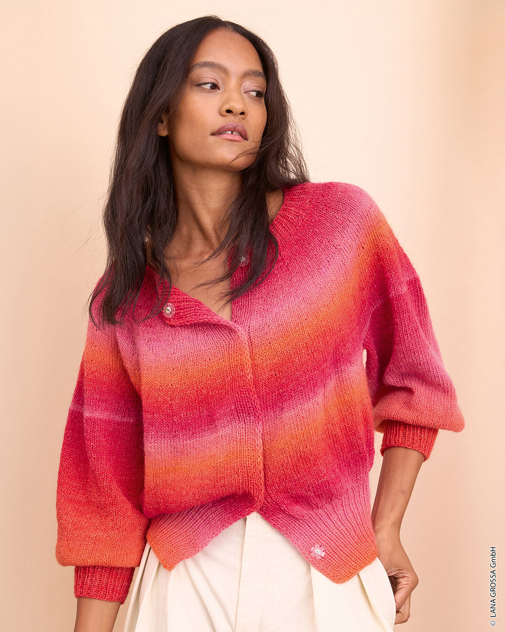 Lana Grossa Gomitolo No. 18 - model 28, vest in Lana Grossa Gomitolo Versione, vooraanzicht