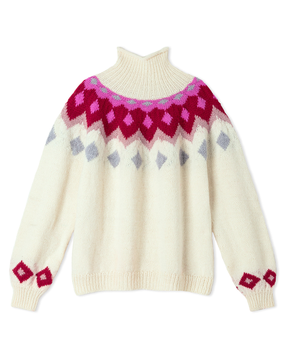 Lana Grossa Nordic Knits Nr. 5 Scandic Living - rondpassenpullover in Landlust Naturwolle - sfeerfoto 2